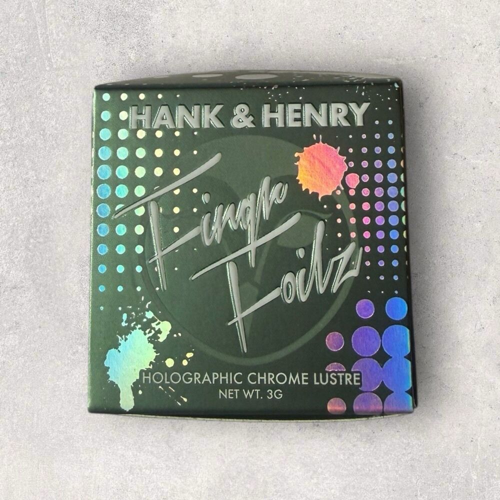 Hank And Henry Finger Foil Holographic  Chrome Luster In Killjoy
